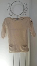 Pull beige en cachemire