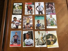 CYCLISME autographe  de  12 coureurs  FRANÇAIS