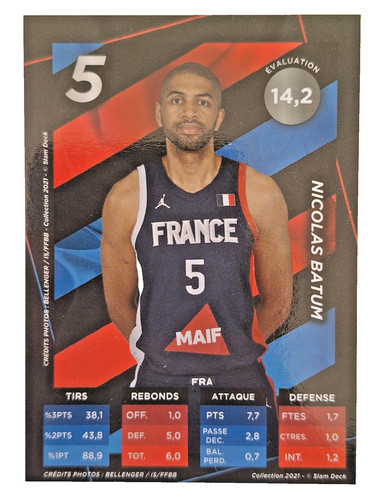 Nicolas batum carte slam - nicolas,
