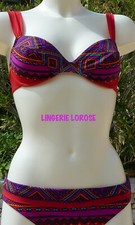 Maillot de bain 2 pièces RASUREL (dégriffé)  2C/FR85C/INT70C rouge NEUF*