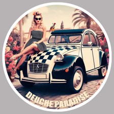 STICKER 2 CV DEUCHE CITROEN