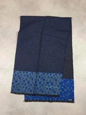 Écharpe Étole Vintage Bleu
