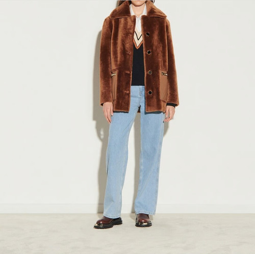 Sandro manteau femme - manteau, marron