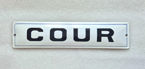 Plaque émaillée utilité - plaque, d'utilité