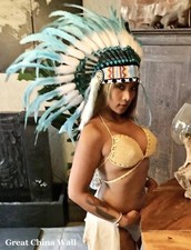 Coiffe Indienne bijoux indiens War bonnet Indian Headdress  Little Big Horn