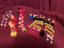 playmobil vintage Travaux Personnages Plus Barrières