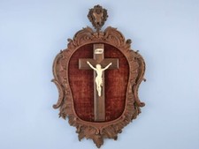Crucifix en ivoire sculpté – style rococo – France, milieu du XIXe siècle