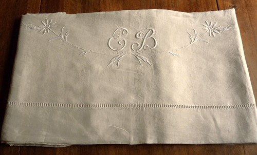 Drap ancien pur - de, lin