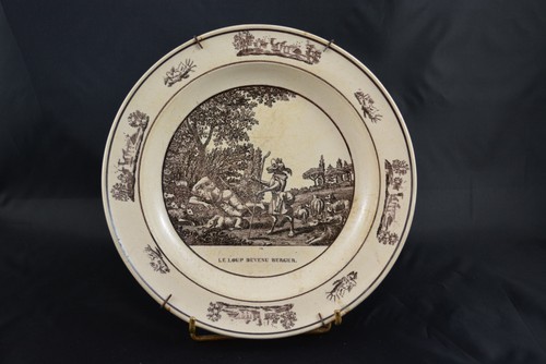 Assiette montereau loup - assiette,