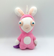 Peluche doudou lapin crétin licorne rose blanc mauve UBISOFT GIPSY 2017 25 cm