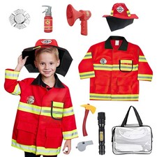 9 pcs Déguisement Pompier