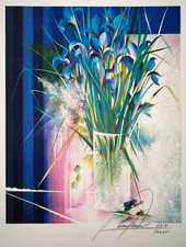 Iris LITHOGRAPHIE signée