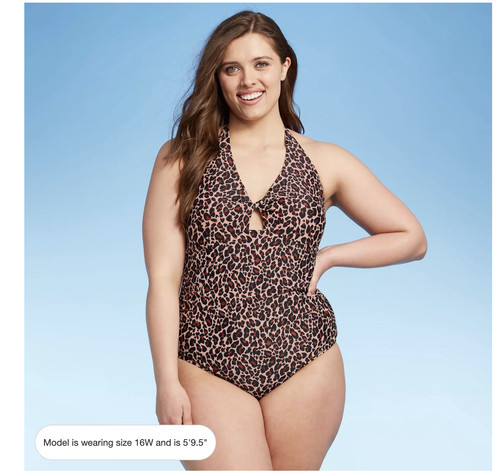 Women twist front one - one, piece
