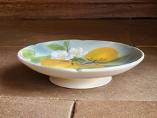 Saint Clément Compotier Fruit  Barbotine Céramique Lorraine Dessert 