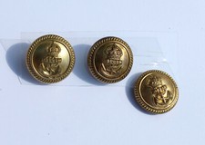 3 BOUTON UNIFORME MILITAIRE