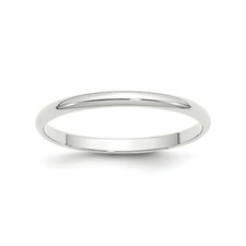 14k or Blanc Unisexe Léger