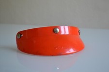 Visière orange de casque Nolan jet vintage 3 pressions mobylette solex vespa