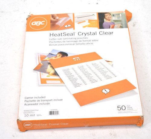 Gbc heatseal crystal clear - gbc,