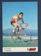CYCLISME carte  cycliste SYLVAIN VASSEUR équipe BIC