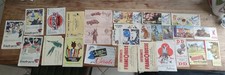  LOT DE 26 BUVARDS ANCIENS PUBLICITAIRES, biscuits, peinture, Vache Qui Rit 