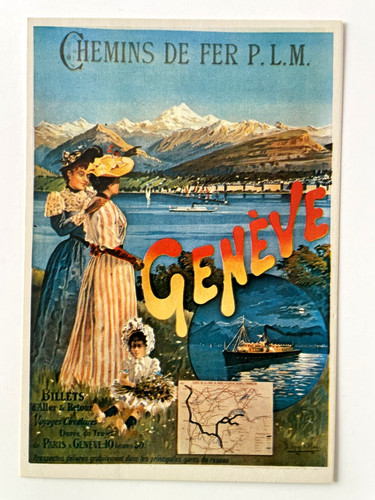 Carte postale affiche chemin - carte,