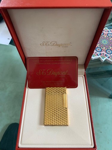 Briquet dupont plaqué or - dupont,
