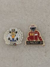 Lot 2 X Pin’s  Alain Prost F1 Formule 1 one Elf 1991 91 1992 92  pilote pin