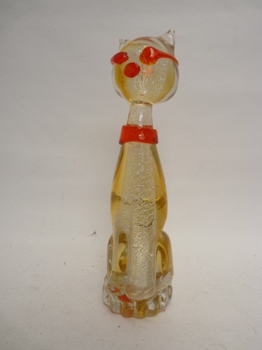 Chat verre murano - verre, (18236)
