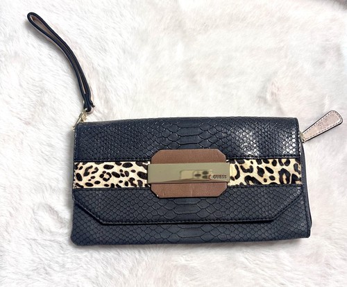Pochette guess imprimé animal - pochette,