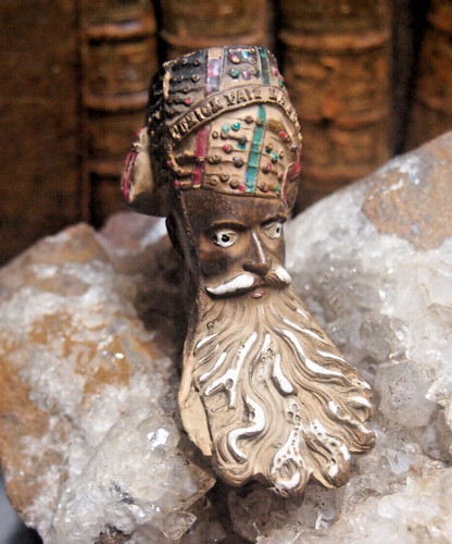 Pipe terre cuite sculptee - terre,