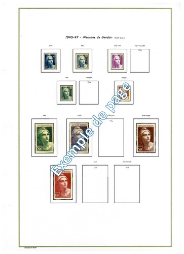 Album timbres imprimer - à,