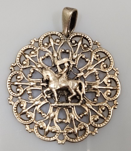 Ancien pendentif métal - pendentif, en