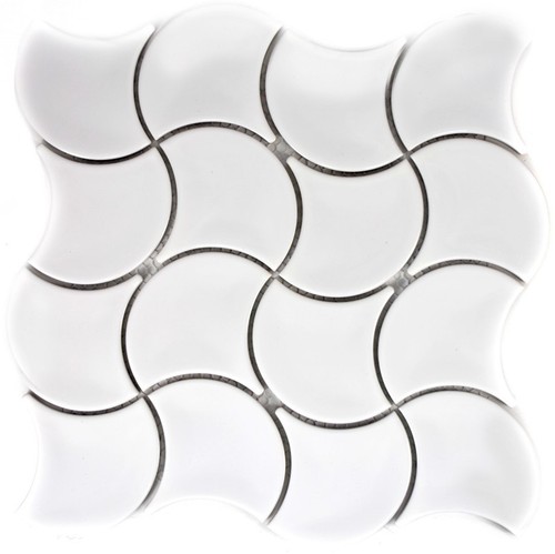 Mosaïque céramique blanche - mosaïque,