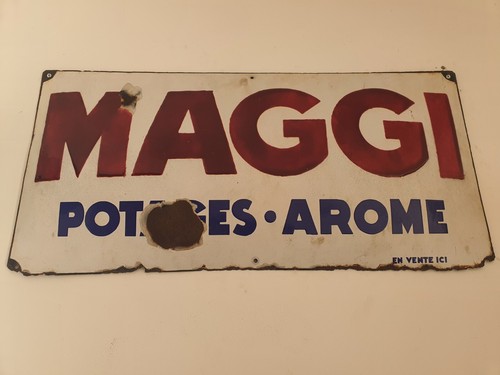 Plaque émaillée maggi - plaque,