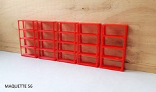 1/43 lot 5 étagères rouges