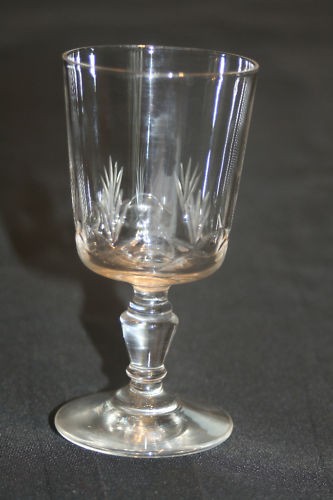 Verre table ancien - verre, de