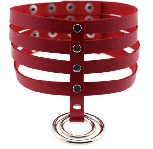 Collier soumise cuir - en, "cuir"