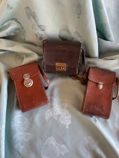 3 SACOCHES EN CUIR pour appareil ou sac a main 