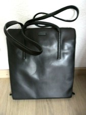 Sac Femme Cuir NOIR Francesco Biasia L Black leather bag Schwarze Ledertasche
