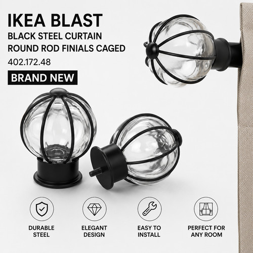 Rideau ikea acier noir - rideau,