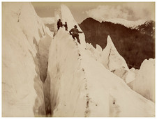 Neurdein, France, Chamonix, Ascension du Glacier des Bossons vintage albumen pri