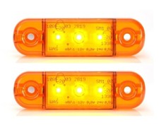 2 x feux de position orange à