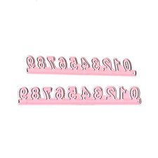 CUTTING DIES 2 MATRICES DECOUPES CHIFFRES 2 DIMENSIONS SCRAPBOOKING ALBUM