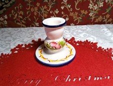 Bougeoir Art Faïence Peint à