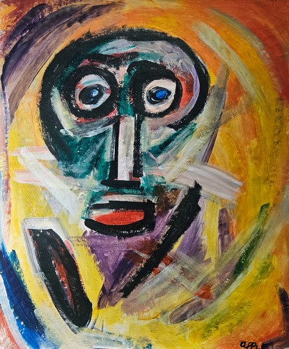 Peinture huile abstraite - à,