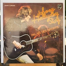 Johnny Hallyday - Story (Palais Des Sports) 2x LP 33T Fra 1976, insert (cidis)