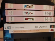 Lot de 5 livres La Comtesse de Ségur - un bon petit diable-les vacances
