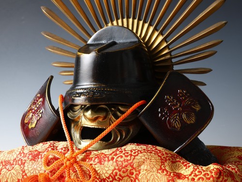 Casque samouraï japonais - casque,