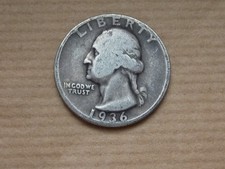 U.S.A, quarter dollar argent