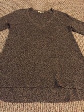 Eileen Fisher 3/4 Sleeve 100% Linen Sweater Size: XS